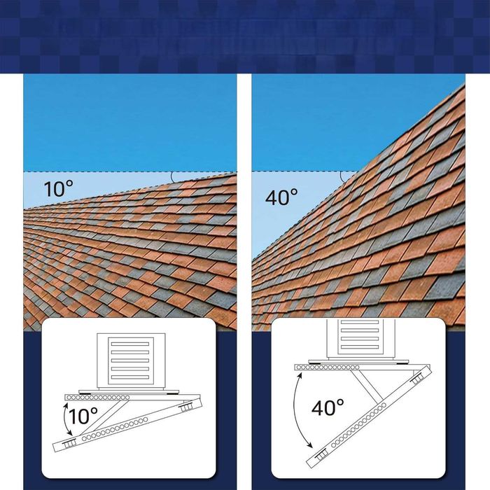 Wspornik Dachowy Regulowany 10-40° Klimatyzator 2.5-7 kW 150KG