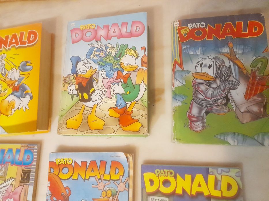 Conjunto de 9 Livros de Banda Desenhada Disney Pato Donald
