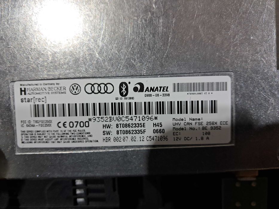 Moduł Bluetooth sterownik AUDI A4 B8 A5 8T Lift