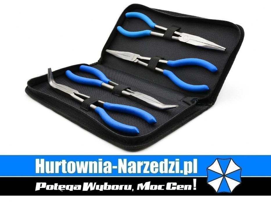 #2997 Zestaw szczypiec długich 280 mm 4 sztuki szczypce  Cr-V G00826