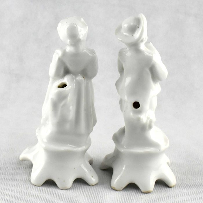 Par de figuras / jarras porcelana Vieux Paris, séc. XIX