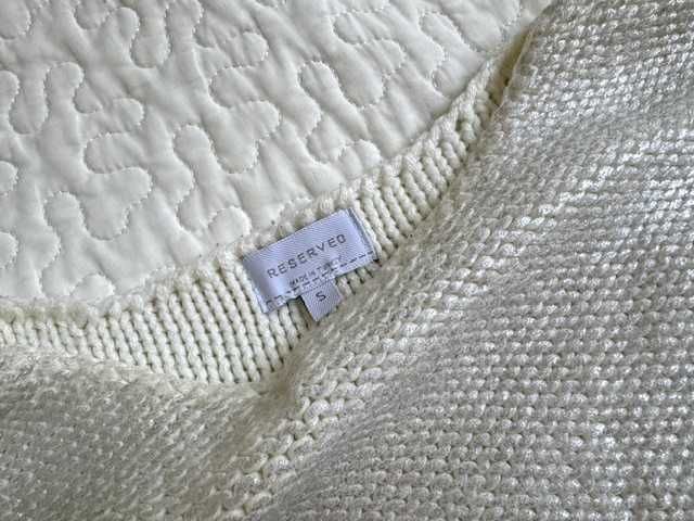 Reserved sweter damski luźny srebrny rozmiar S
