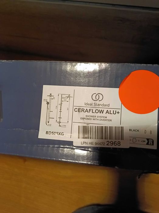 Zestaw prysznicowy ścienny Ideal Standard Ceraflow ALU+