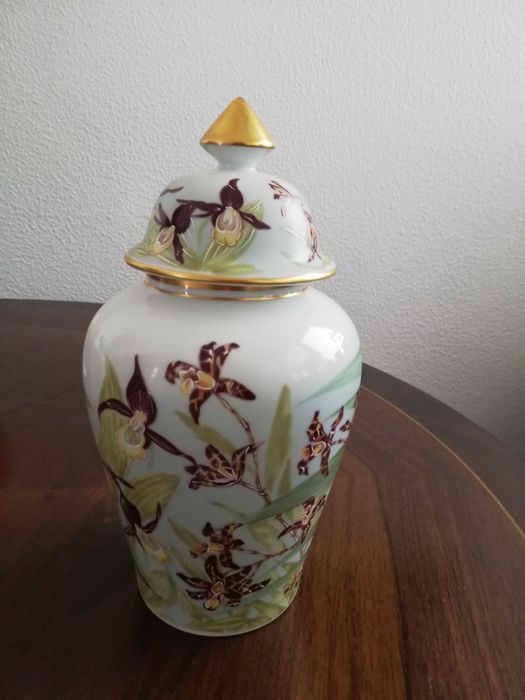 Talha chinesa com o tema ORQUÍDEAS