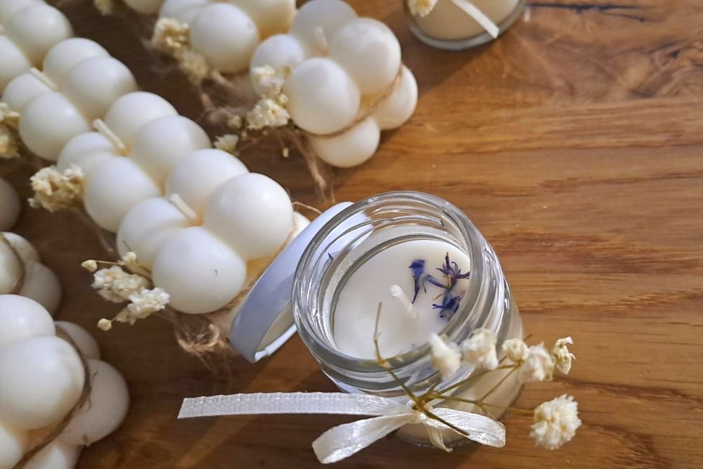 Świece sojowe w słoiczku podziękowanie