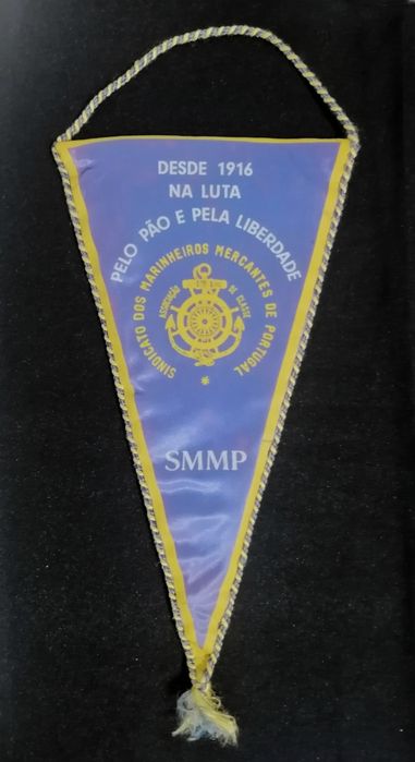 Galhardete antigo SMMP Sindicato dos Marinheiros Mercantes de Portugal