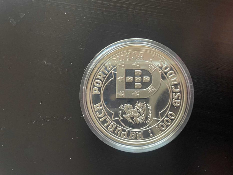 Moeda comemorativa 500 anos do Rei D. João II - 1000 escudos,