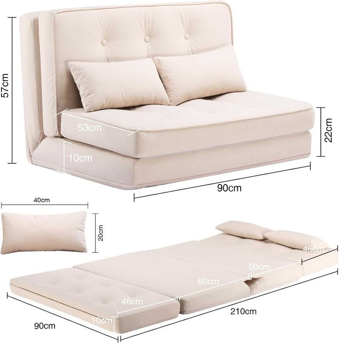 Nowa rozkładana sofa leniwa / fotel / łóżko / leżanka / COMHOMA !W230!
