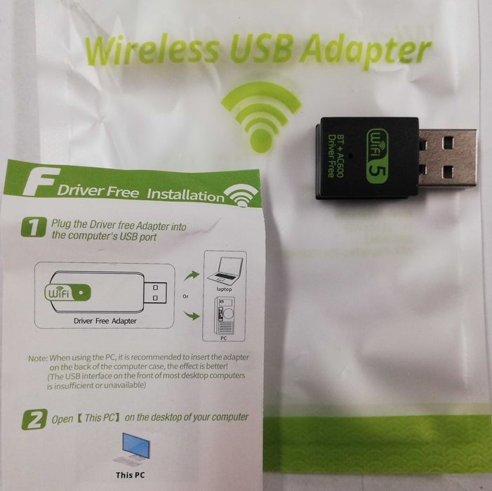 Karta sieciowa WiFi dual band 2,4/5.0 GHz + Bluetooth