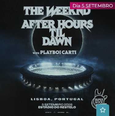The Weeknd em Lisboa 5 de setembro - Golden Circle