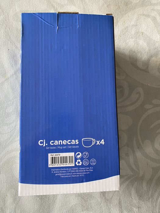 Conjunto de 4 canecas