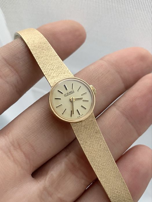 Złoty damski Roamer Swiss NOS Prezent