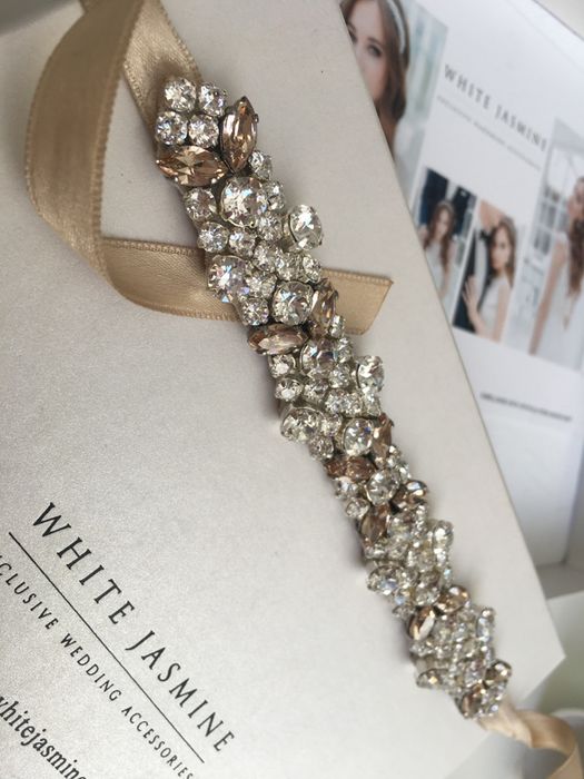 Bizuteria slubna, kolczyki, bransoletka WHITE JASMINE