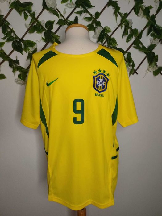 Brasil Retro Mundial 2002 Ronaldo 9 Em stock M/L