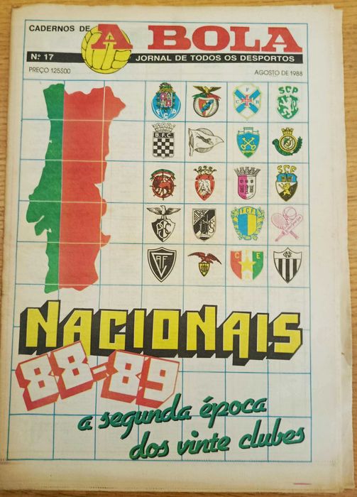 Cadernos de A Bola Nº 17 - Época 1988-89