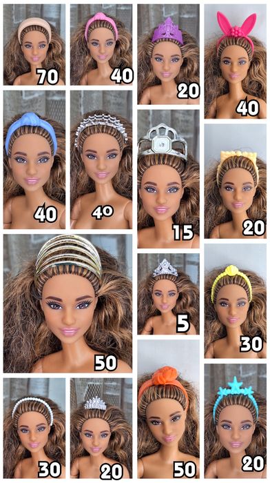 Лялькові заколки для Barbie, Окуляри для Барбі, сережки для Барбі,аксесуари, Barbie аутфіт, лялькові прикраси
