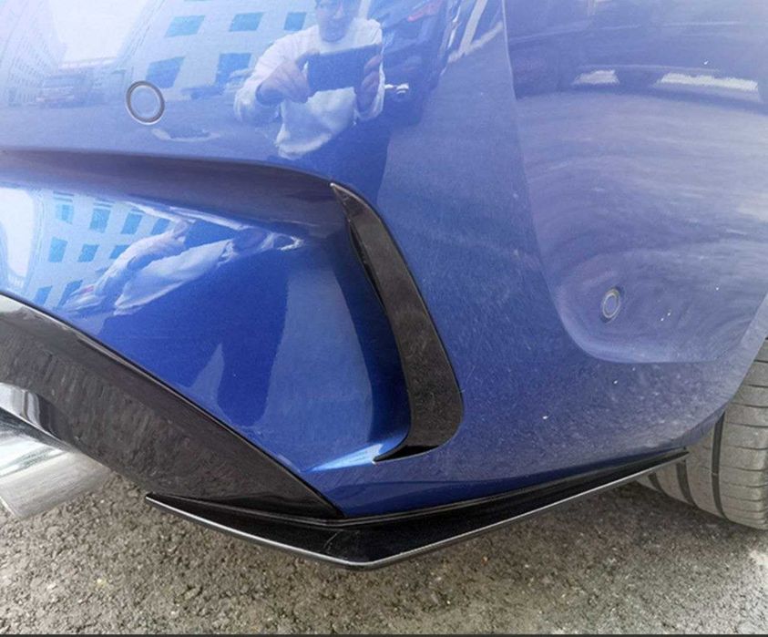 Элероны накладки бампера на BMW 5 G20 G30 F10 диффузор спойлер сплітер