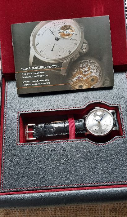 UNIKAT -zegarek SCHAUMBURG Trilogie GMT zamiana na chronograf lub worldtimer