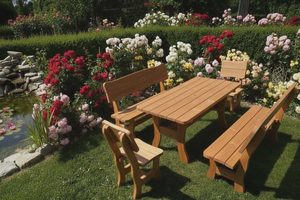 Meble ogrodowe PRODUCENT wzór wycinany