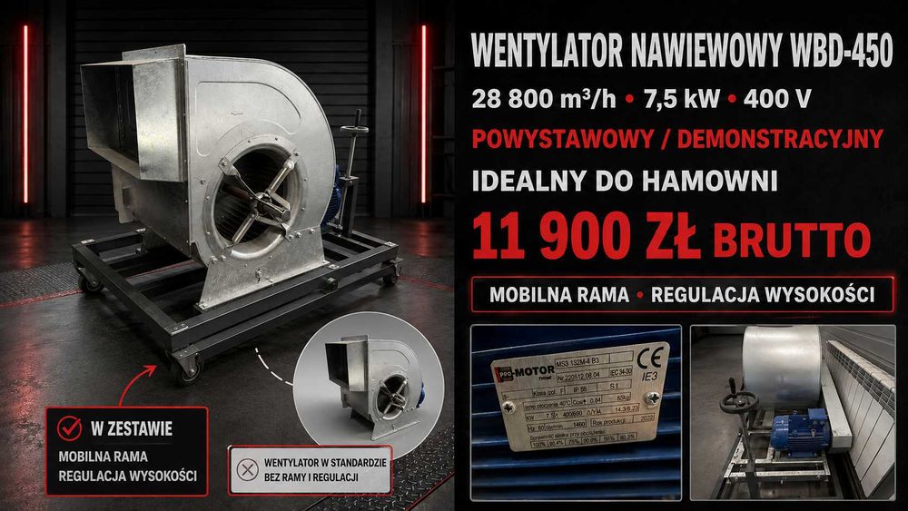 Wentylator nawiewowy WBD-450