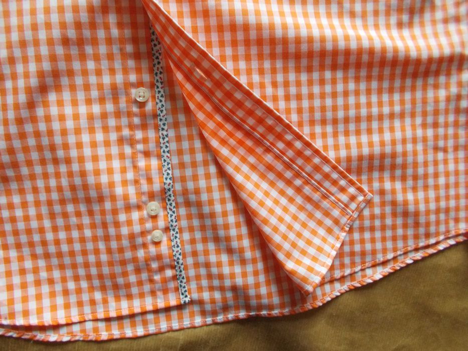 M- SEVENSEAS Premium Designerska, 2 PLY Koszula Męska M 40,5 cm Dania