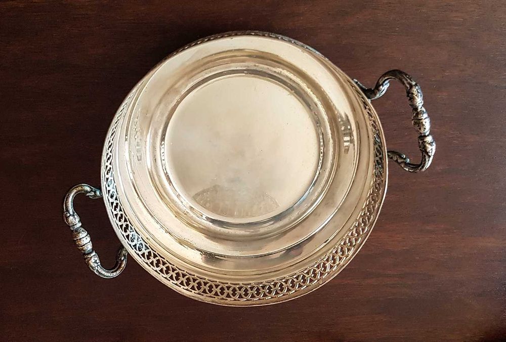 Taça de mesa com tacho de barro 20cm de diâmetro