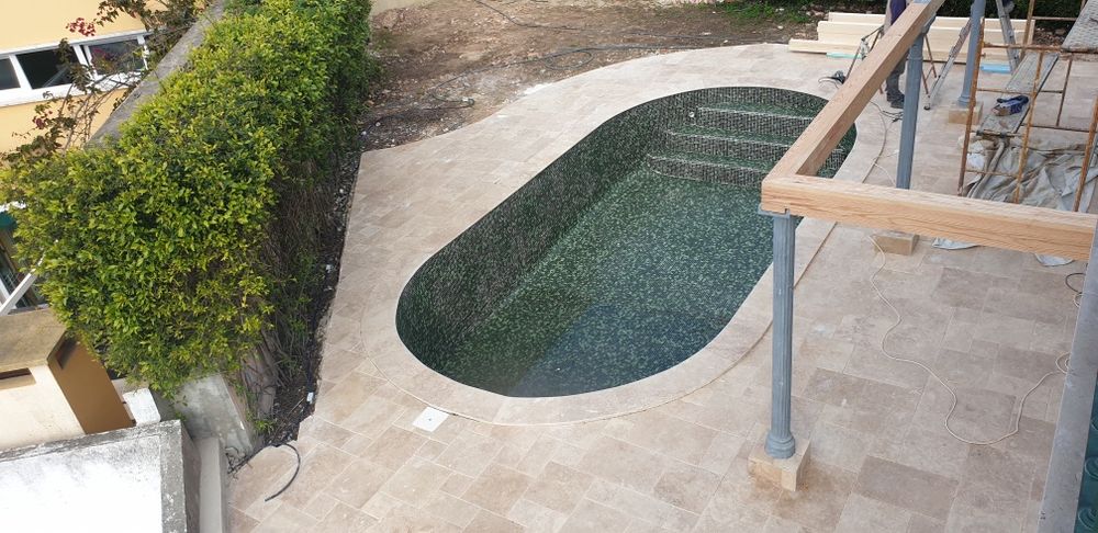 Pavimento Pedra Travertino