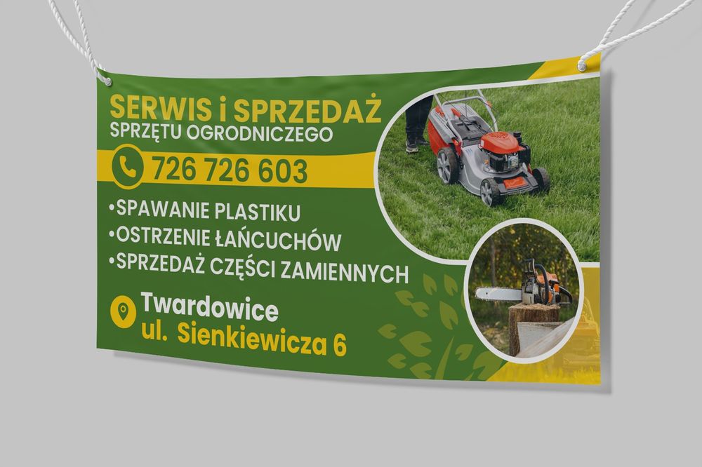 Serwis sprzedaż sprzętu ogrodniczego, kosiarki, pilarki, traktorki