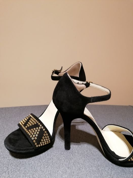 Buty skóra szpilki sandały Venezia 38