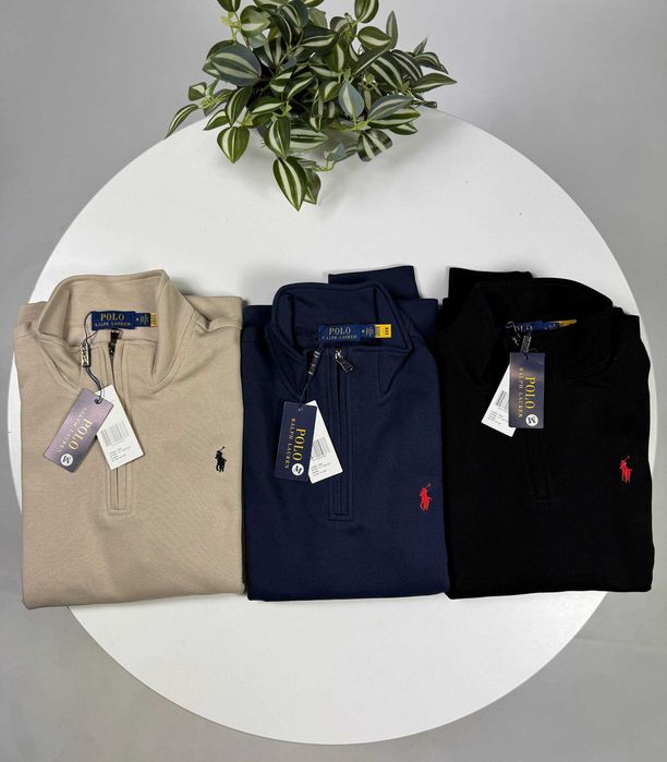 БЕЗ ПЕРЕДОПЛАТ | ЗІП 1/3 Pоlо Rаlрh зіпка поло ральф світшот полузамок