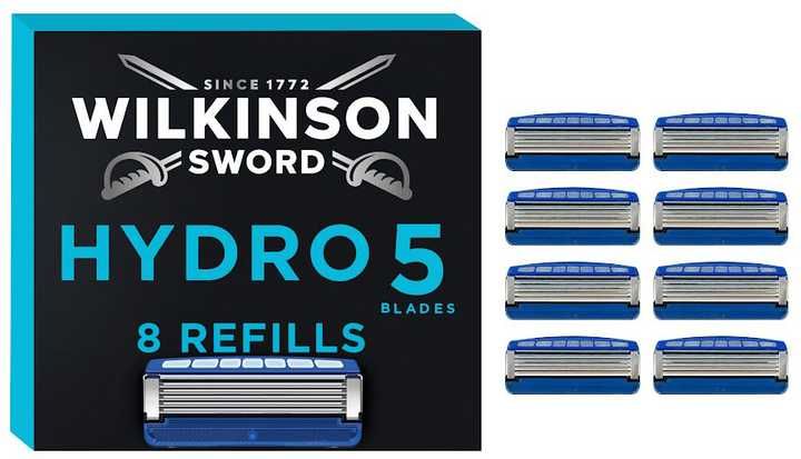 WILKINSON Hydro 5 Hydrating Gel чол. картриджі, 8 шт. Є гурт! США