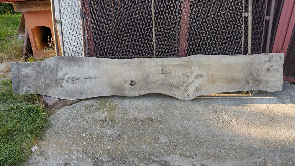 Deska dębowa, oflis 2.88 metra, tarcica niestrugana, sezonowana okazja