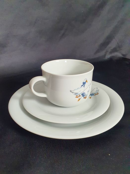 Zestaw trio Schumann motyw kaczki jak nowy