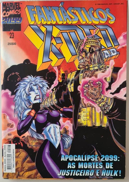 Revistas (5) BD X-Men super heróis Marvel