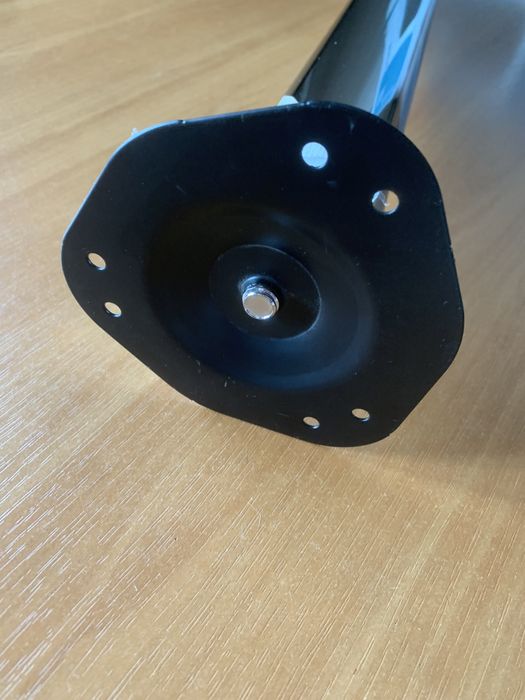 Металева ніжка для стола 820*60 верхне кріплення, хром