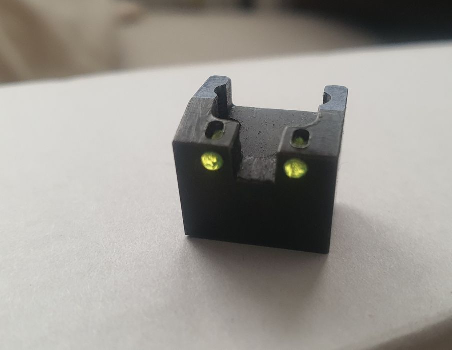 Wysoka szczerbina szczerbinka światłowodowa do Glocka