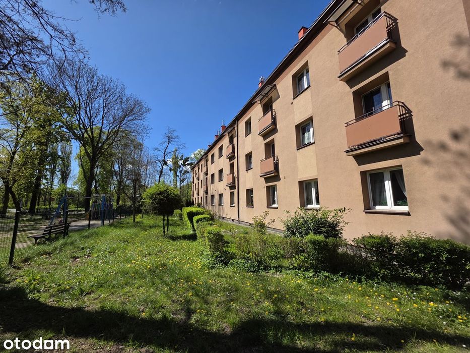 Ustawna i funkcjonalna kawalerka, położona na pierwszym piętrze.