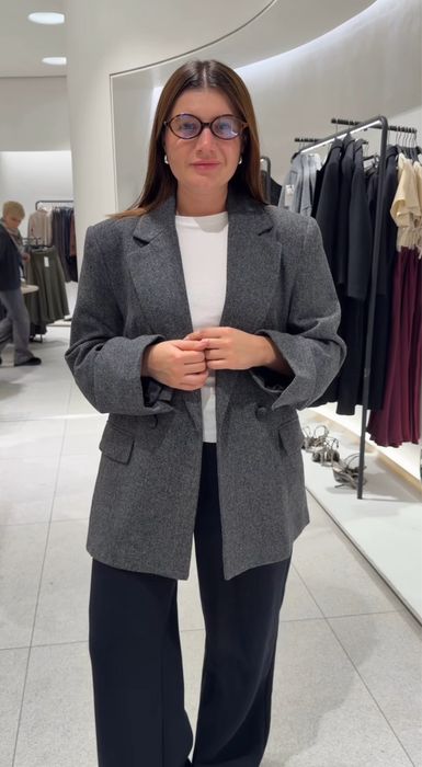 Піджак, блейзер oversize вовна Zara, розмір, S; M