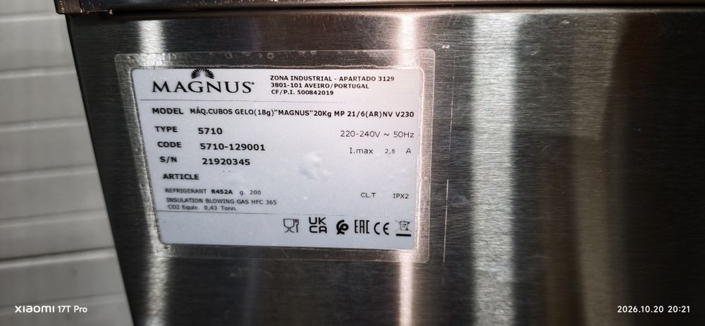Máquina de Gelo industrial Magnus