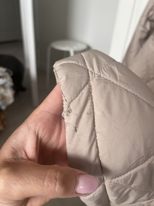 Kurtka parka płaszcz pikowany Zara S