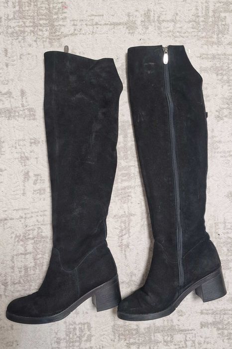 Зимові чоботи, 38 розмір, шкіра 600грн