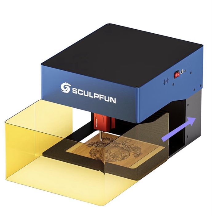 iCube 5W Laser + Ventoinha Extração 75mm + Tubo 3m