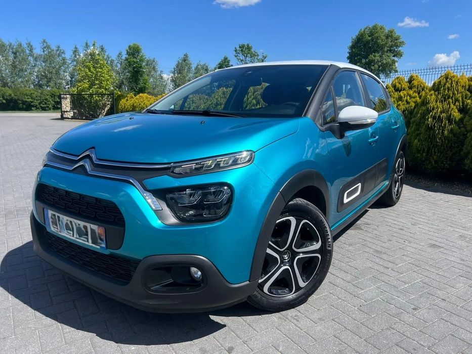 Citroën C3 PIĘKNY Niebieski kolor android auto tempomat led BEZWYPADKOWY