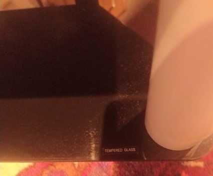 Móvel TV Vidro Preto Temperado