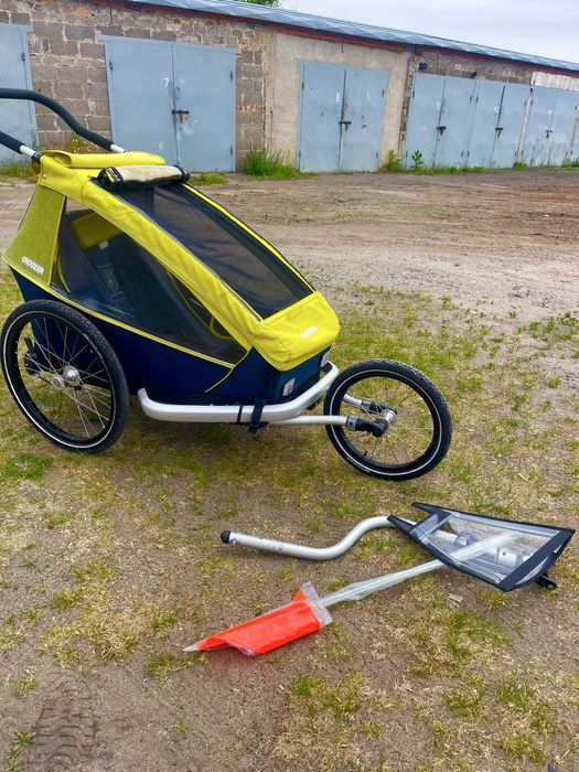 Przyczepka rowerowa Croozer kid for 1  , chorągiewka