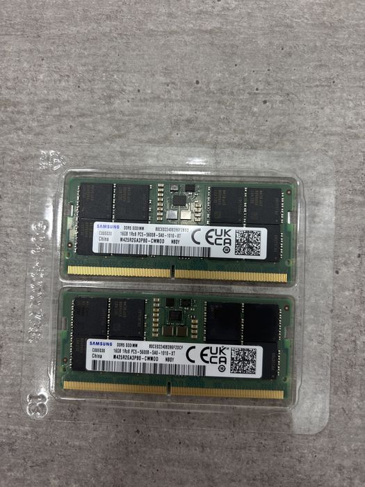 Оперативна пам'ять DDR5 16GB Samsung SoDIMM 5600MHz 1x16
