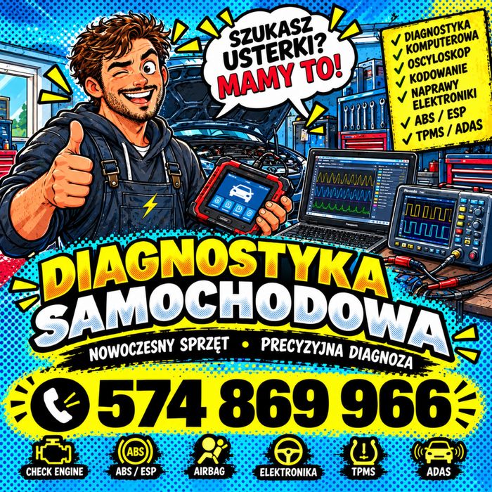 Diagnostyka Samochodowa | Komputer + Oscyloskop PICO