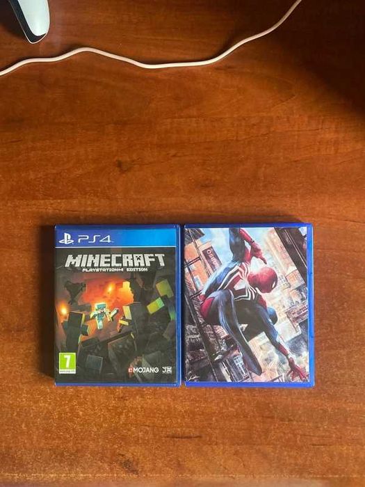 Minecraft e Spider Man - PS4