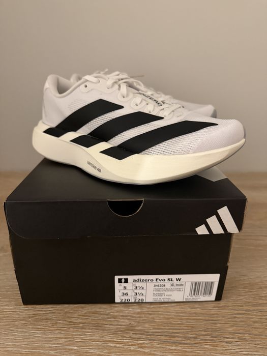 Buty sportowe Adizero EVO SL "Cloud White Core Black"