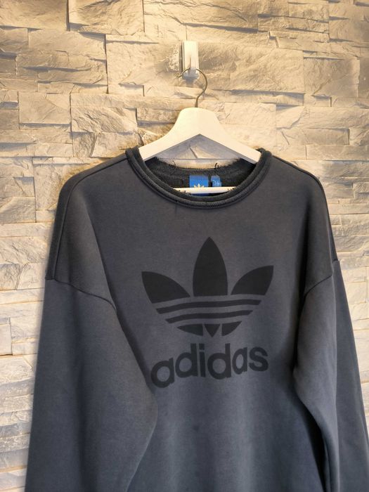 Bluza Adidas Szara Duże Logo 36